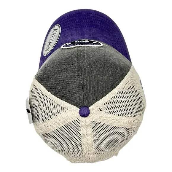 TCU Texas Christian University Horned Frogs Black Clover Trucker Hat NWT - Picture 9 of 12